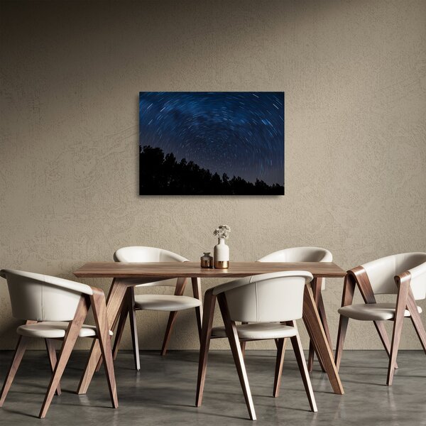 Tablou pe sticlă cu cerul nocturn (70x50 cm)