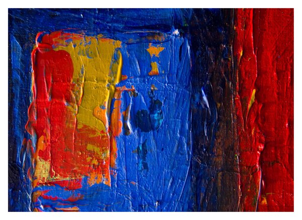 Tablou pe sticlă cu culorile pentru artiști (70x50 cm)