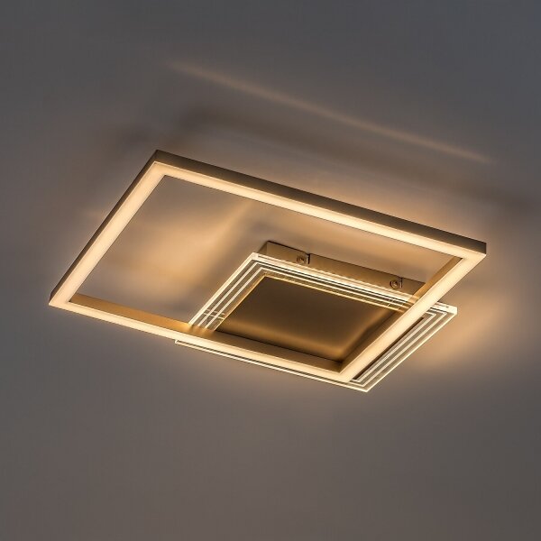 Rabalux 71487 -LED Plafonieră OTTAVIA LED/24W/230V 3000K 37,5x37,5cm auriu