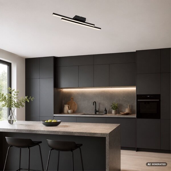 Rabalux 71490 - Plafonieră LED LIRIEN LED/12W/230V 4000K negru
