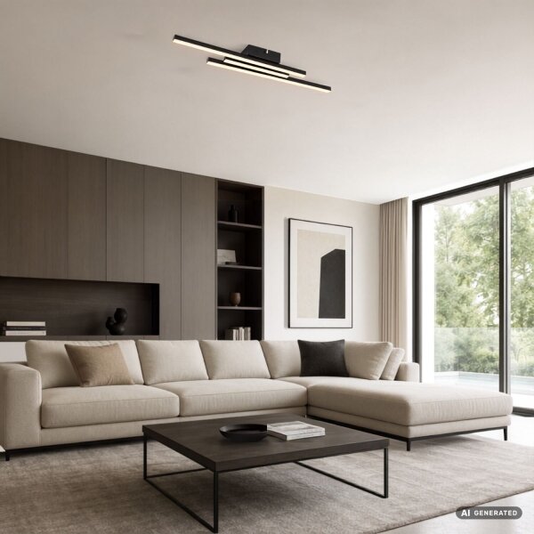 Rabalux 71528 - Plafonieră LED LIRIEN LED/18W/230V 3000K neagră
