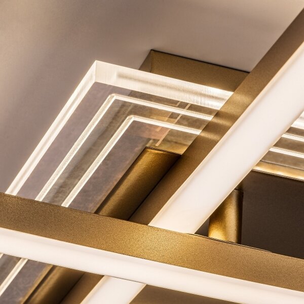 Rabalux 71489 - Plafonieră LED OTTAVIA LED/28W/230V 3000K 47x70 cm aurie