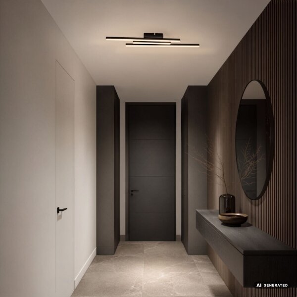 Rabalux 71528 - Plafonieră LED LIRIEN LED/18W/230V 3000K neagră
