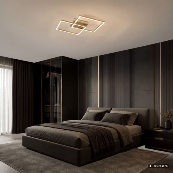 Rabalux 71489 - Plafonieră LED OTTAVIA LED/28W/230V 3000K 47x70 cm aurie