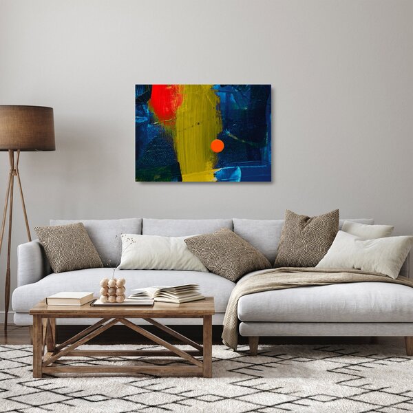 Tablou pe sticlă culorilor (70x50 cm)