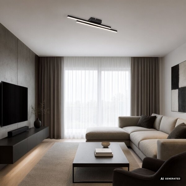 Rabalux 71490 - Plafonieră LED LIRIEN LED/12W/230V 4000K negru