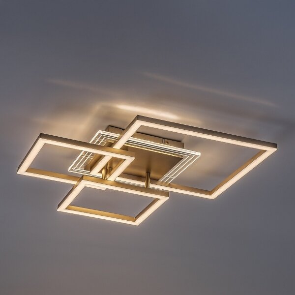 Rabalux 71488 - plafonieră LED OTTAVIA LED/40W/230V 3000K 50x50 cm auriu