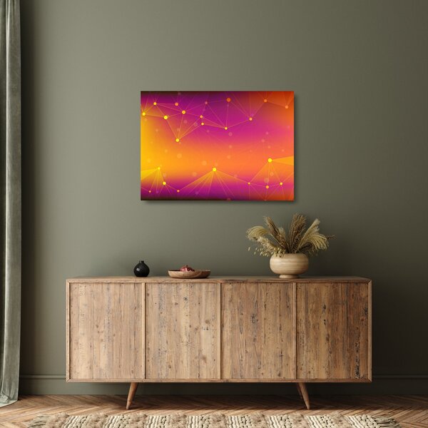 Tablou pe sticlă modern colorat (70x50 cm)