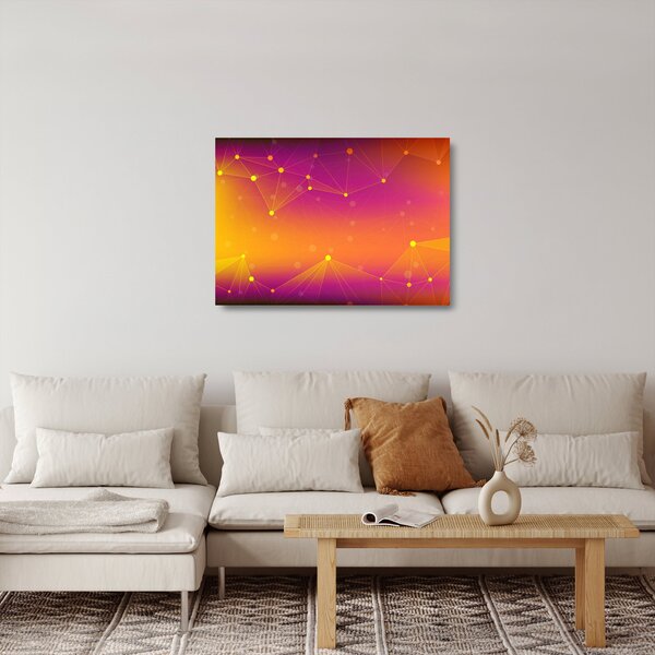 Tablou pe sticlă modern colorat (70x50 cm)