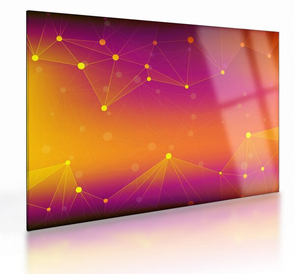 Tablou pe sticlă modern colorat (70x50 cm)