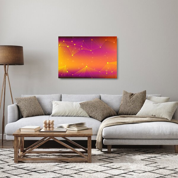 Tablou pe sticlă modern colorat (70x50 cm)