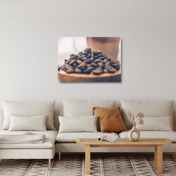 Tablou pe sticlă cu cafea (70x50 cm)