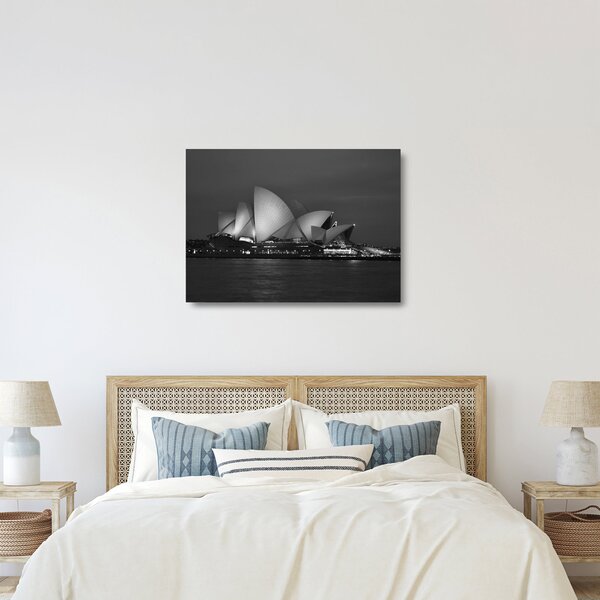 Tablou pe sticlă cu Opera din Sydney (70x50 cm)