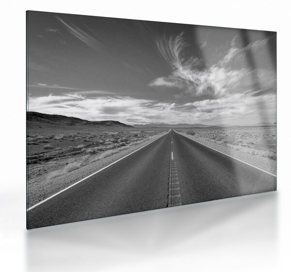Tablou pe sticlă cu autostrada (70x50 cm)