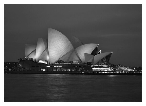 Tablou pe sticlă cu Opera din Sydney (70x50 cm)