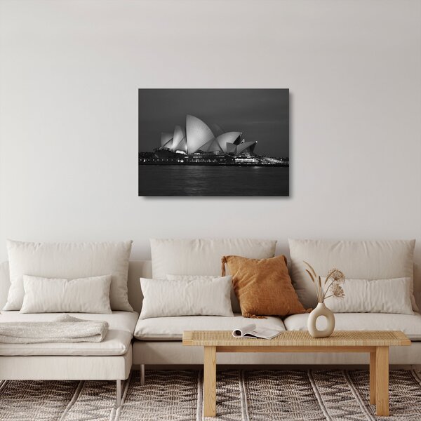 Tablou pe sticlă cu Opera din Sydney (70x50 cm)
