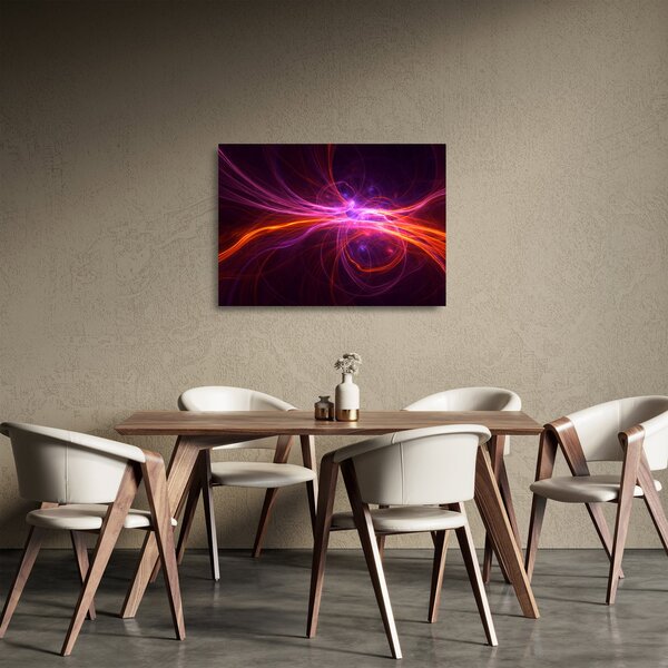 Tablou pe sticlă cu abstracțiune modernă (70x50 cm)