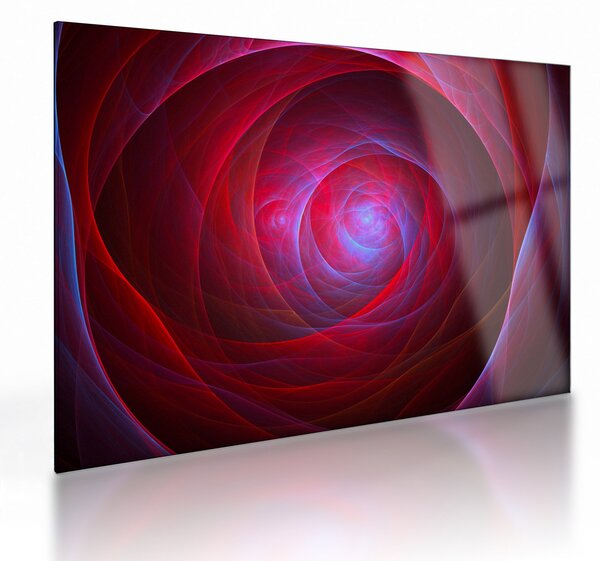 Tablou pe sticlă abstract cu ochi (70x50 cm)