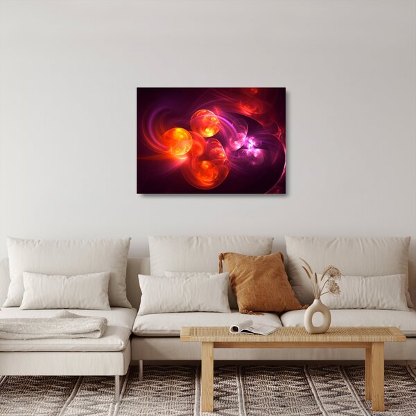 Tablou pe sticlă cu abstracțiune modernă (70x50 cm)