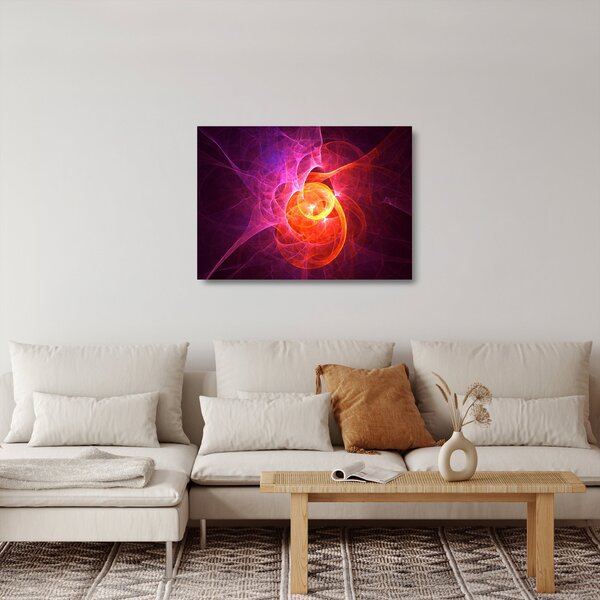 Tablou pe sticlă modern abstract (70x50 cm)