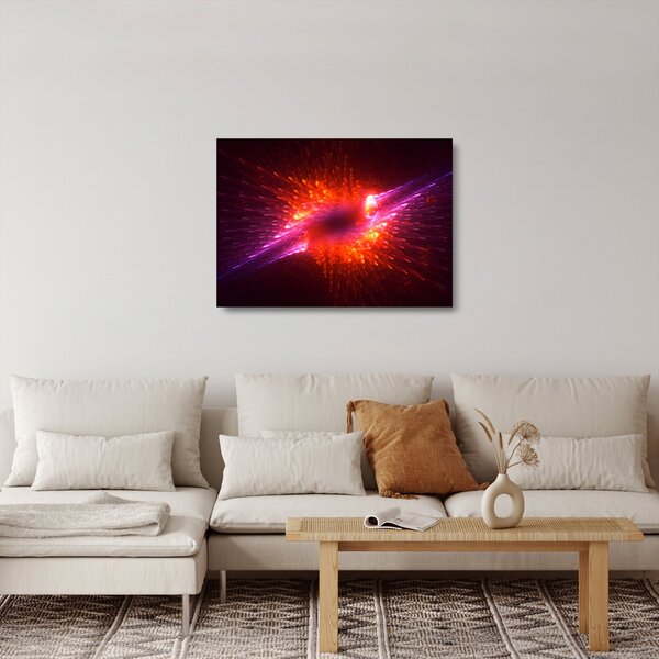 Tablou pe sticlă modern abstract cu spini (70x50 cm)
