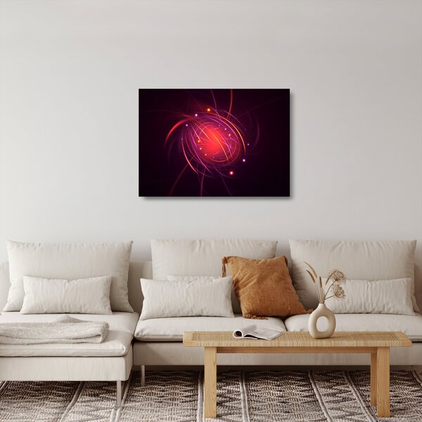 Tablou pe sticlă modern cu abstacțiune (70x50 cm)
