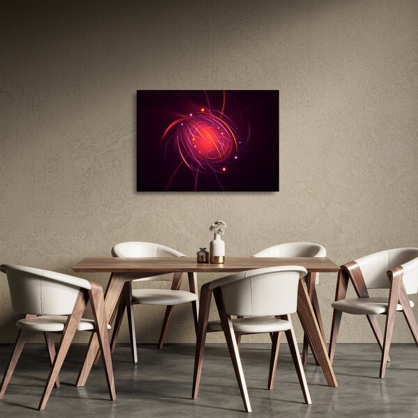 Tablou pe sticlă modern cu abstacțiune (70x50 cm)