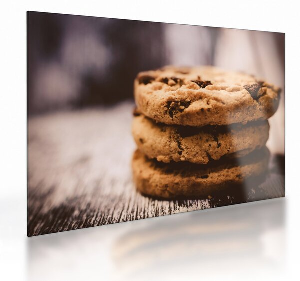 Tablou pe sticlă cu biscuiți cookies (70x50 cm)