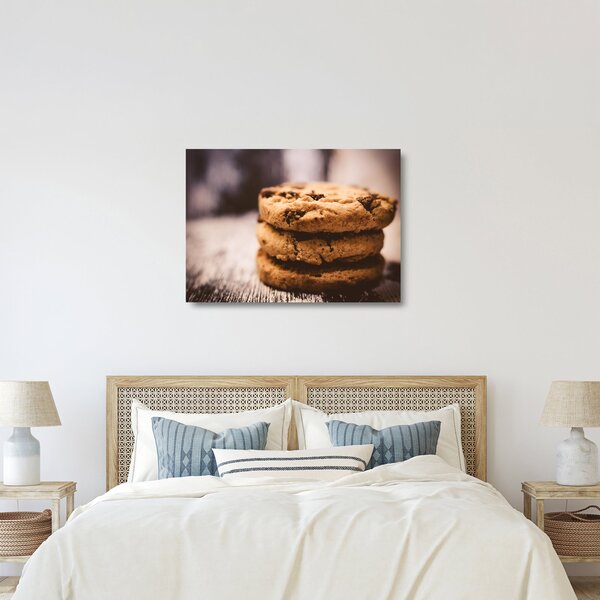 Tablou pe sticlă cu biscuiți cookies (70x50 cm)