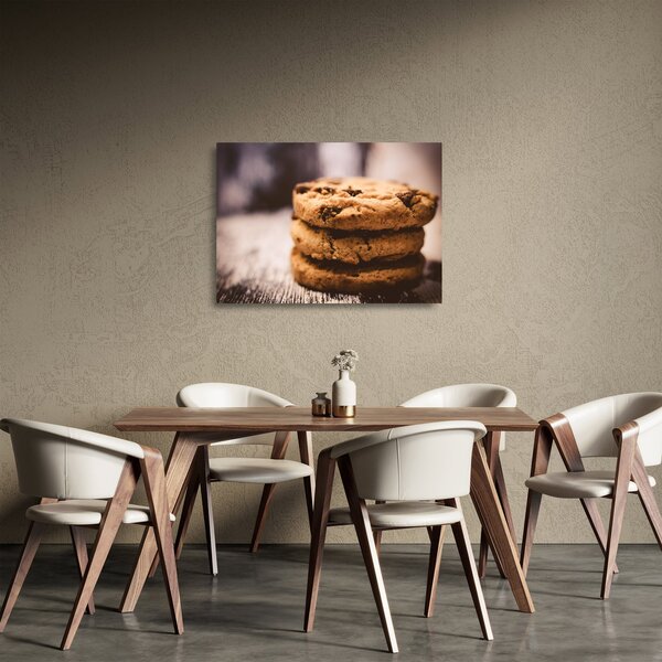 Tablou pe sticlă cu biscuiți cookies (70x50 cm)