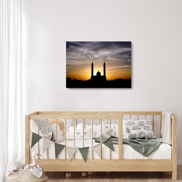 Tablou pe sticlă cu obiect istoric (70x50 cm)