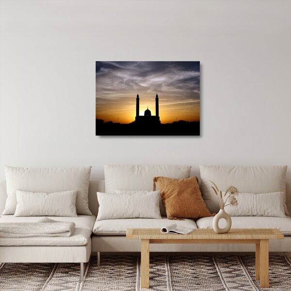 Tablou pe sticlă cu obiect istoric (70x50 cm)