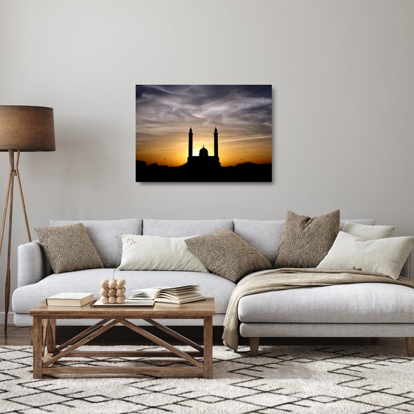 Tablou pe sticlă cu obiect istoric (70x50 cm)