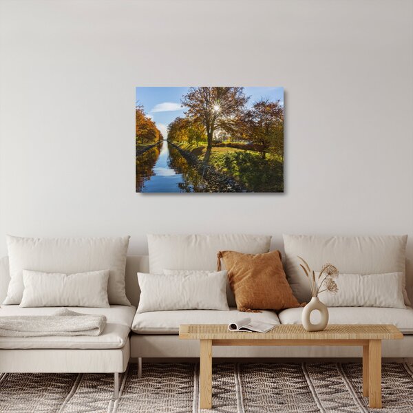 Tablou pe sticlă cu canal de apă (70x50 cm)