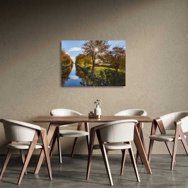 Tablou pe sticlă cu canal de apă (70x50 cm)