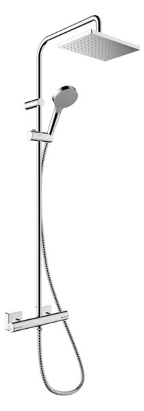 Hansgrohe Vernis Shape - Set de duș Showerpipe 230 cu termostat, Green, crom 26319000