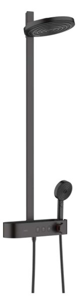 Hansgrohe Pulsify S - Set de duș cu termostat, diametru 26 cm, 3 jeturi, negru mat 24240670