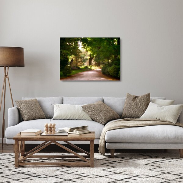 Tablou pe sticlă cu parc (70x50 cm)