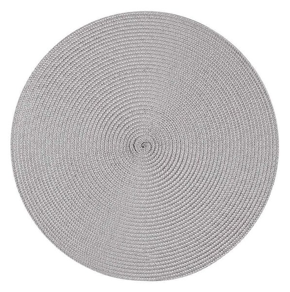 Suport de farfurie Altom Straw grey, diam. 38 cm, set de 4 buc