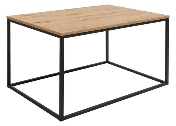 Masuta cafea AROZ, stejar artisan/negru, PAL/metal, 100x69x53 cm