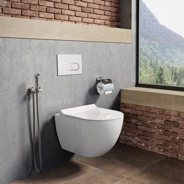Ravak Chrome vas wc agăţat alb lucios X01516