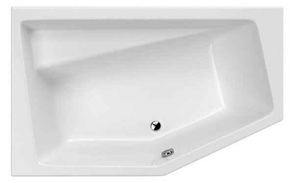 Excellent Vesper cadă de colț 160x100 cm partea stângă alb WAEX.VEL16WH