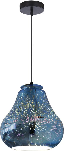 Candellux Galactic lampă suspendată 1x60 W albastru-multicolor 31-56108