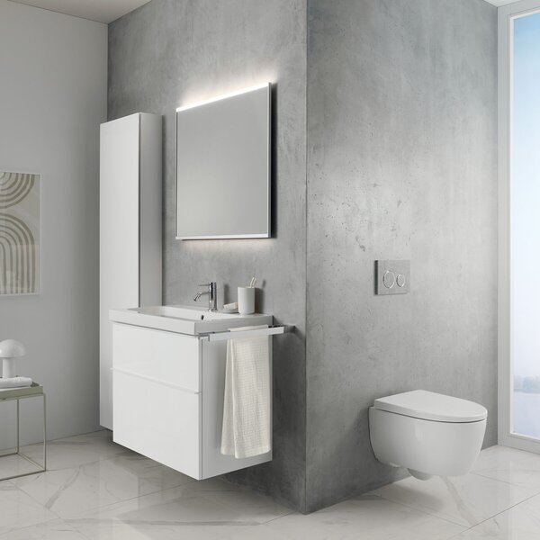 Geberit iCon set vas și capac agăţat fără margine alb lucios 501.664.00.1