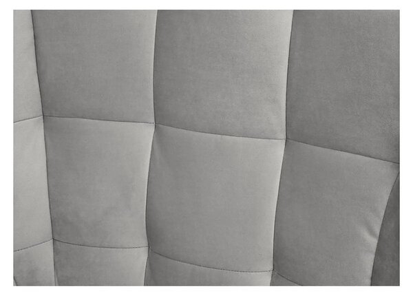 Fotoliu CASEY, gri/negru, stofa catifelata/lemn, 94x86x107 cm