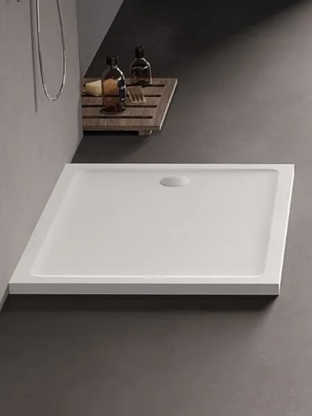 New Trendy Mild cădiță de duș dreptunghiulară 120x90 cm alb B-0640