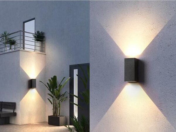 Abigali Modern aplica exterior 2x3 W negru KM2X3WW