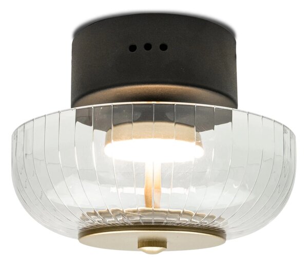 Altavola Design Vitrum lampă de tavan 1x7.2 W negru-transparent-auriu LA104/CW