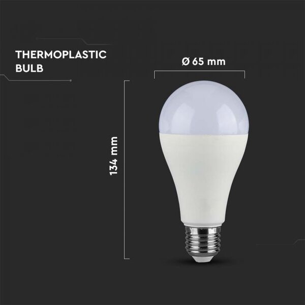 V-TAC bec cu led 1x17 W 6500 K E27 214458