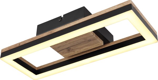 Globo Lighting Beatrix lampă de tavan 1x12 W negru-lemn 67297D1